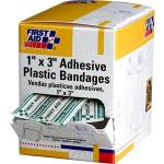 Plastic Bandages, 1" x 3", 100/Box